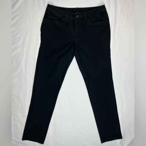 Lululemon Mens Utilitech ABC Pants 34 x 34 Black 5 Pocket Stretch A2 - Picture 1 of 10